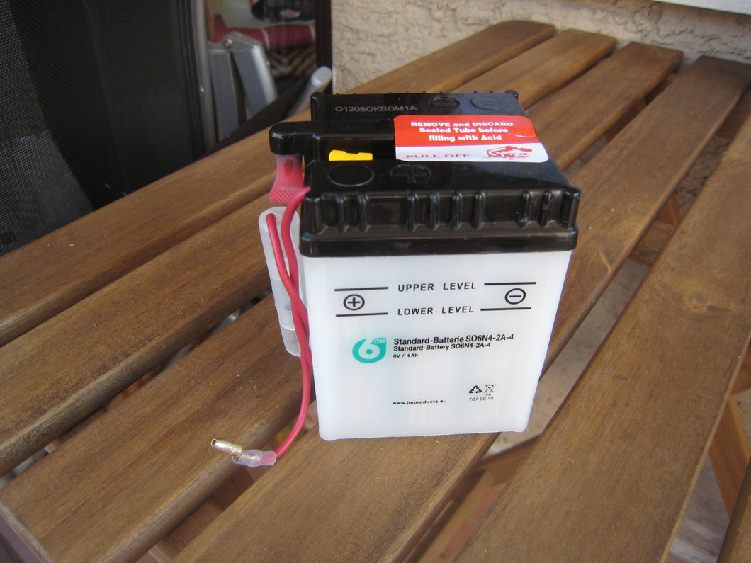 Batterie Akku 6V RV 125