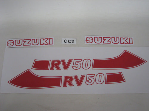 Aufklebersatz rot RV 50